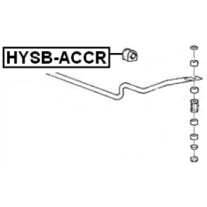 Mounting Stabiliser Bar - FEBEST HYSBACCR