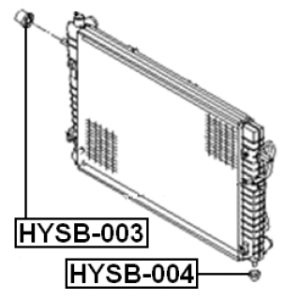 Mounting Radiator - FEBEST HYSB003