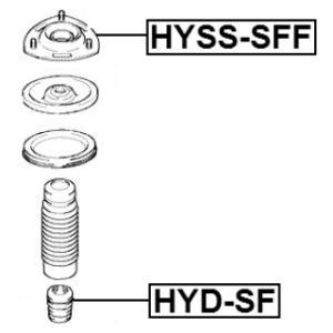 Rubber Buffer Suspension - FEBEST HYDSF