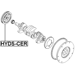 Belt Pulley Crankshaft - FEBEST HYDSCER