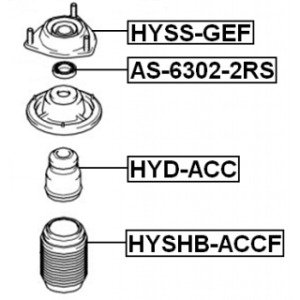 Rubber Buffer Suspension - FEBEST HYDACC