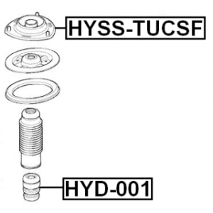 Rubber Buffer Suspension - FEBEST HYD001