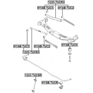 Mounting Control Trailing Arm - FEBEST HYABTUC5