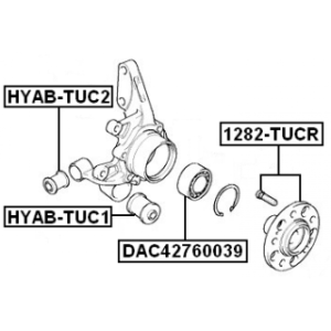 Mounting Control Trailing Arm - FEBEST HYABTUC1