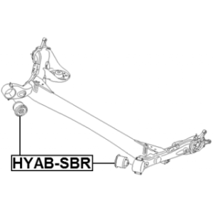 Bushing Axle Beam - FEBEST HYABSBR