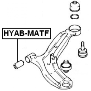 Mounting Control Trailing Arm - FEBEST HYABMATF
