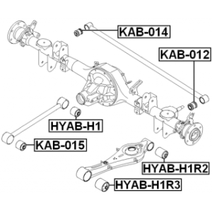 Mounting Control Trailing Arm - FEBEST HYABH1R2