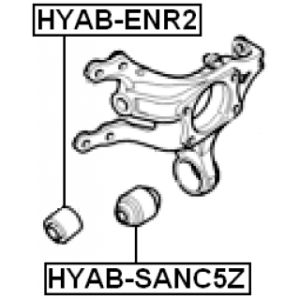 Mounting Control Trailing Arm - FEBEST HYABENR2