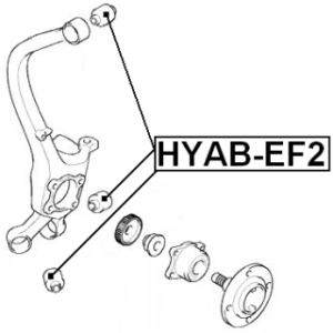Mounting Control Trailing Arm - FEBEST HYABEF2