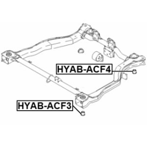 Bushing Axle Beam - FEBEST HYABACF4