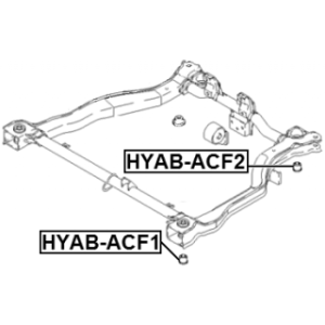 Bushing Axle Beam - FEBEST HYABACF1