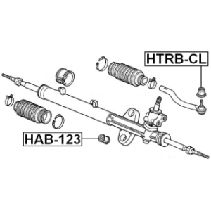 Repair Kit Tie Rod End - FEBEST HTRBCL