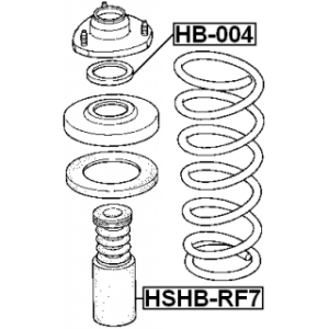 Protective Cap Bellow Shock Absorber - FEBEST HSHBRF7