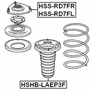 Protective Cap Bellow Shock Absorber - FEBEST HSHBLAEP3F