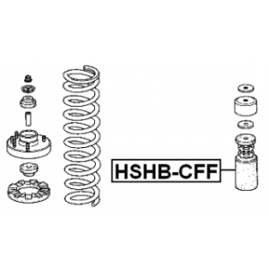 Protective Cap Bellow Shock Absorber - FEBEST HSHBCFF
