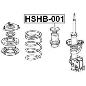 Protective Cap Bellow Shock Absorber - FEBEST HSHB001