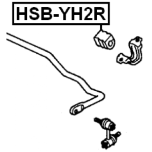 Mounting Stabiliser Bar - FEBEST HSBYH2R