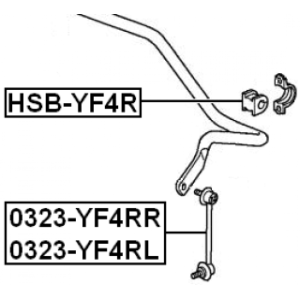 Mounting Stabiliser Bar - FEBEST HSBYF4R