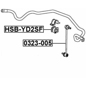 Mounting Stabiliser Bar - FEBEST HSBYD2SF
