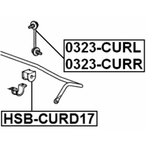 Mounting Stabiliser Bar - FEBEST HSBCURD17