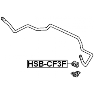 Mounting Stabiliser Bar - FEBEST HSBCF3F