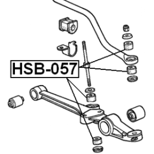Mounting Axle Strut - FEBEST HSB057