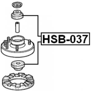 Spacer Bush Shock Absorber - FEBEST HSB037