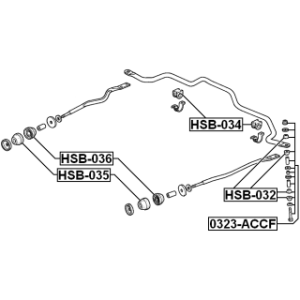 Mounting Stabiliser Bar - FEBEST HSB034