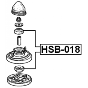 Spacer Bush Shock Absorber - FEBEST HSB018