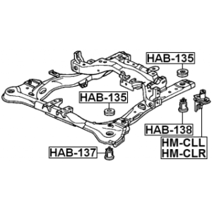 Bushing Axle Beam - FEBEST HMCLR