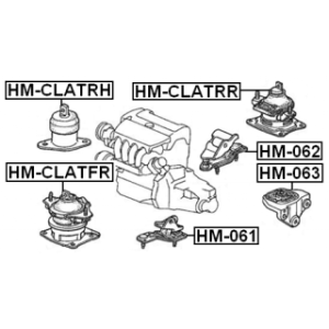 Mounting Engine - FEBEST HMCLATRH