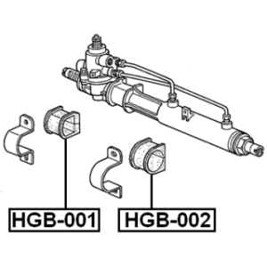 Mounting Steering Gear - FEBEST HGB002