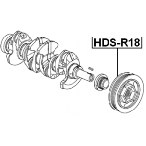 Belt Pulley Crankshaft - FEBEST HDSR18