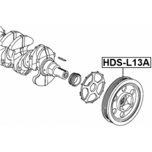 Belt Pulley Crankshaft - FEBEST HDSL13A