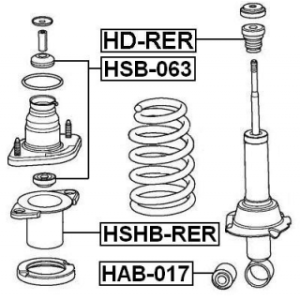 Rubber Buffer Suspension - FEBEST HDRER