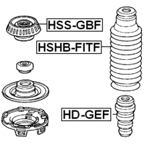 Rubber Buffer Suspension - FEBEST HDGEF