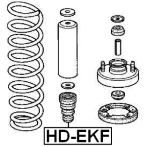 Rubber Buffer Suspension - FEBEST HDEKF