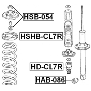 Rubber Buffer Suspension - FEBEST HDCL7R