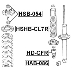 Rubber Buffer Suspension - FEBEST HDCFR