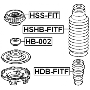 Rubber Buffer Suspension - FEBEST HDBFITF