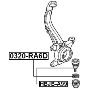 Repair Kit Supporting Ball Joint - FEBEST HBJBA99