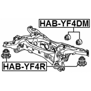 Bushing Axle Beam - FEBEST HABYF4R