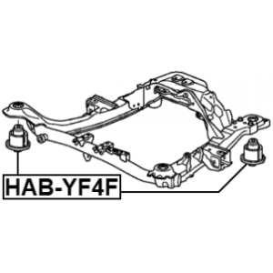Bushing Axle Beam - FEBEST HABYF4F
