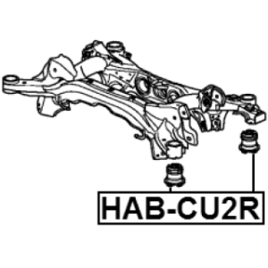 Bushing Axle Beam - FEBEST HABCU2R