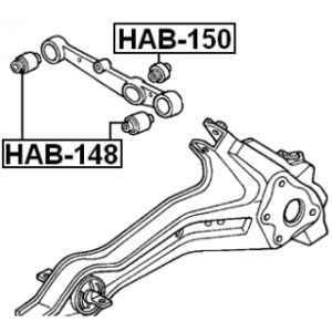 Mounting Control Trailing Arm - FEBEST HAB148