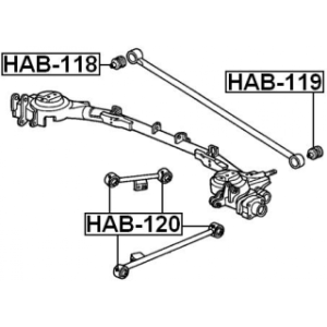 Mounting Control Trailing Arm - FEBEST HAB120