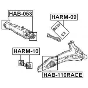 Mounting Control Trailing Arm - FEBEST HAB110RACE