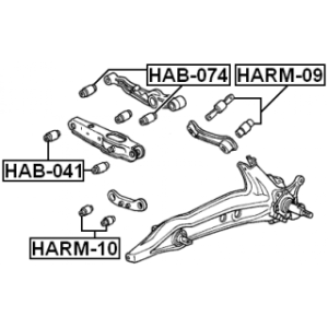 Mounting Control Trailing Arm - FEBEST HAB074