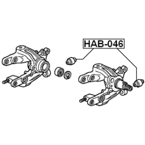 Mounting Control Trailing Arm - FEBEST HAB046