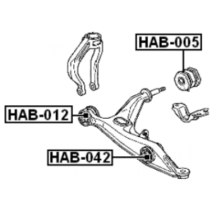 Mounting Control Trailing Arm - FEBEST HAB012